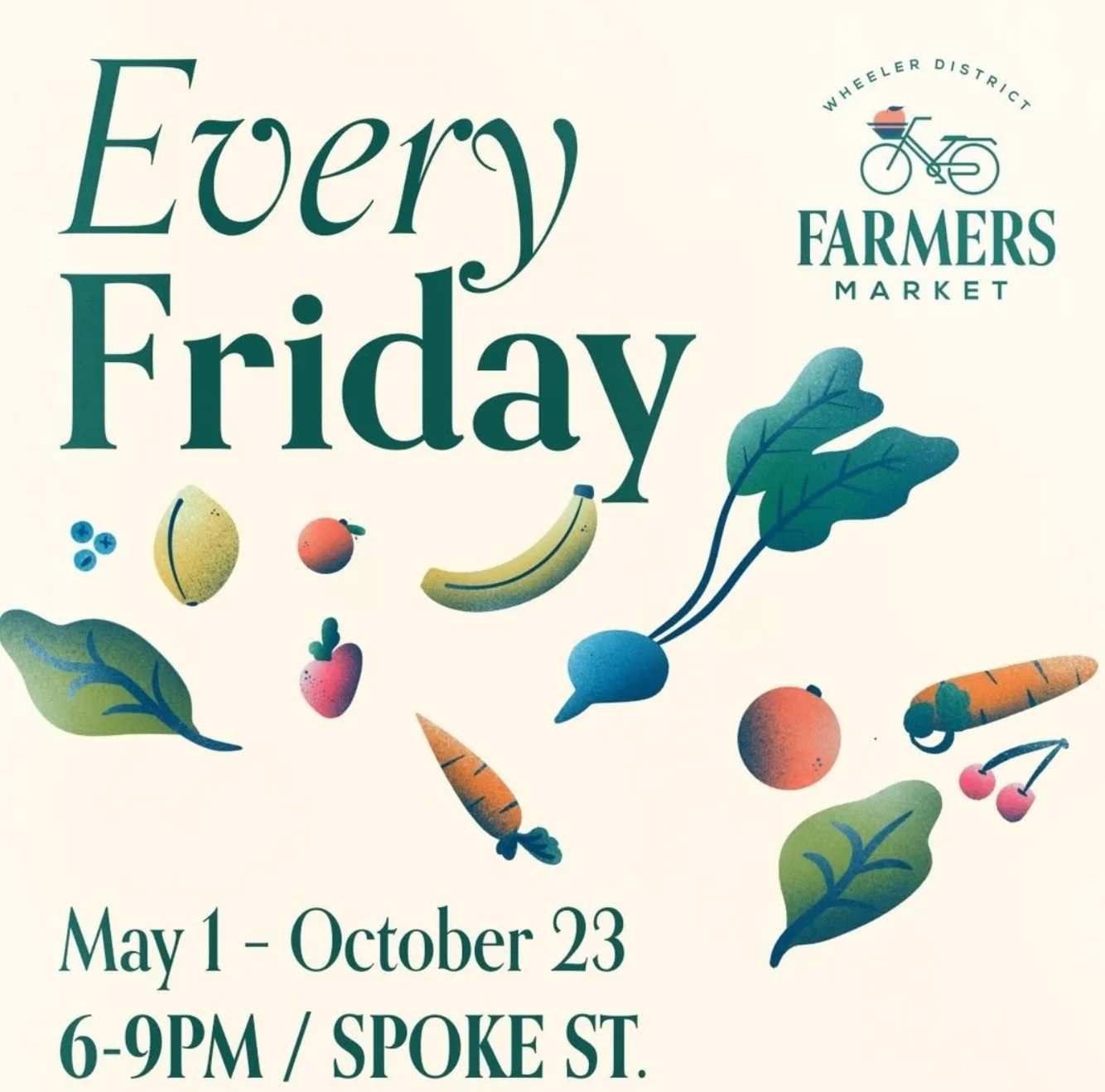 Friday market daytime flyer